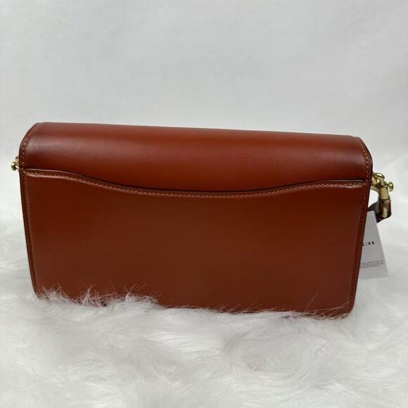 Coach Tabby Shoulder Bag 26 Signature Canvas In Leather/Brass/Tan Caramel CI032 - Picture 4 of 12